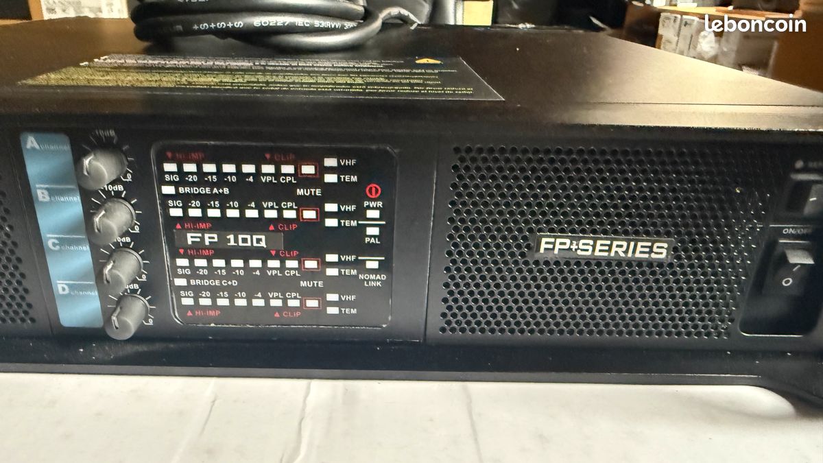 4 Amplis de puissance FP10K 4 x 2.100 W sur 4 Ohms, état neuf (image 5)