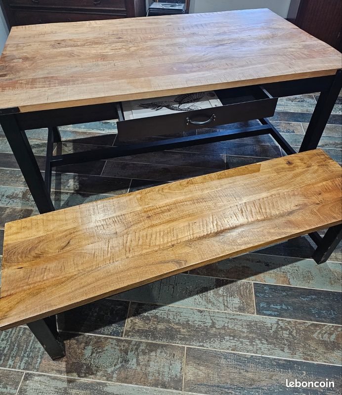 Table avec 2 bancs, maison du monde (image 2)
