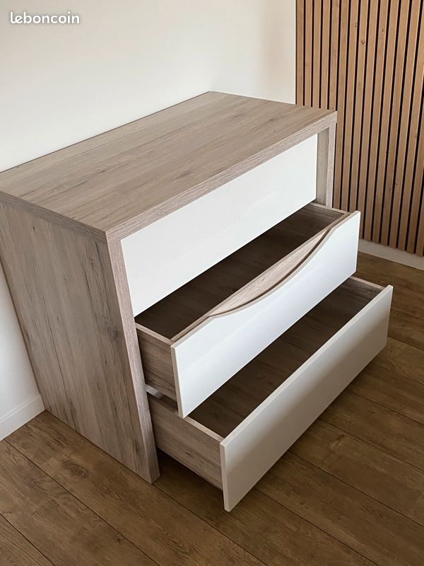 Meuble commode 3 tiroirs et tiroir (image 3)