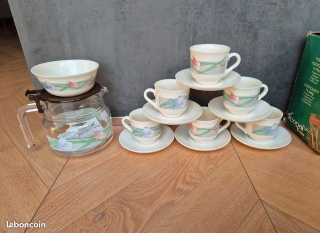Ancienne Cafetière Arcopal France - Verseuse À Café Vintage Saint