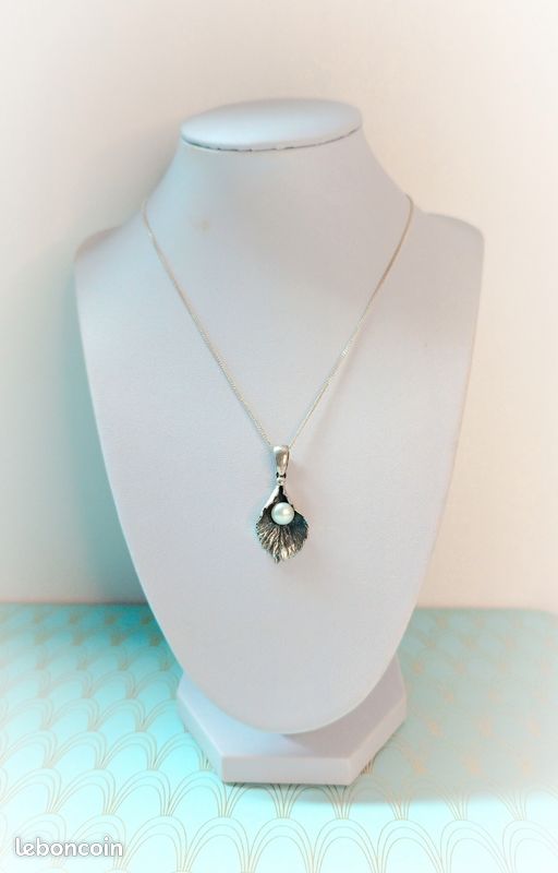 Collier Vintage Art Nouveau Pour Femme - Longueur 71-80 Cm, Métal Gris Alliage