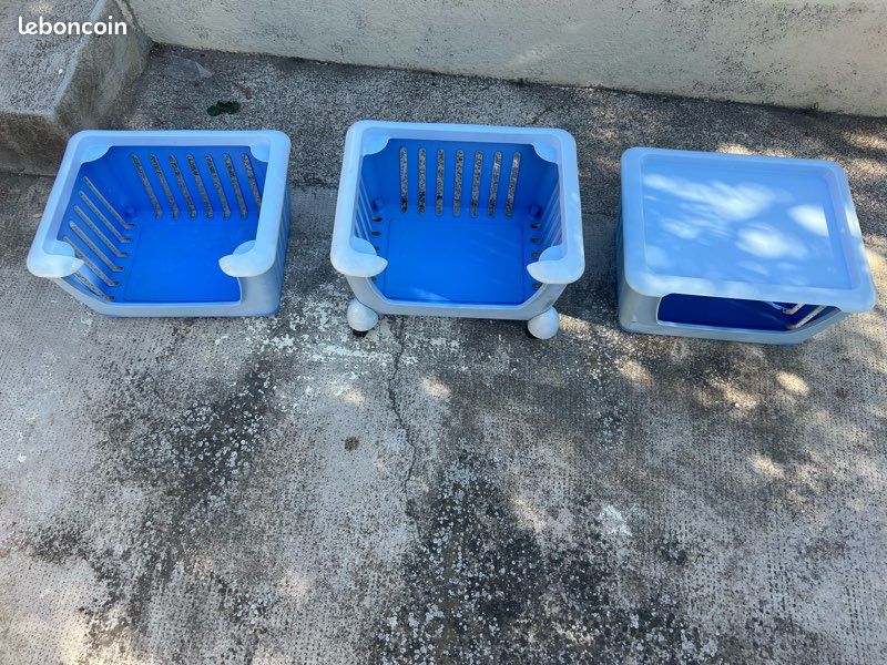 Étagère de rangement en plastique à roulettes – 3 niveaux (image 4)
