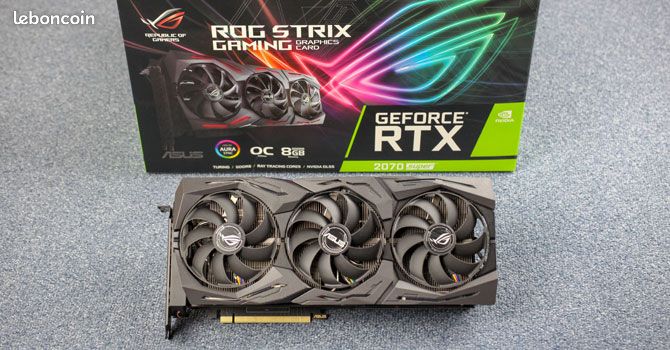 Carte graphique Asus GeForce rtx 2070 s rog strix 1