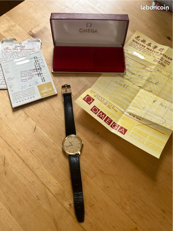 Montre Omega De Ville or 9 carat 1976 NOS (image 1)