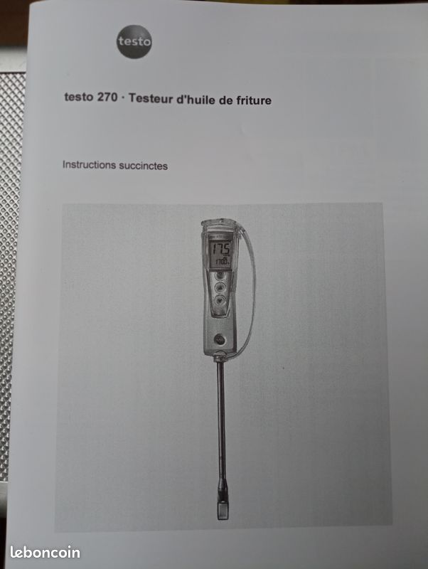 Testeur d'huile de friture Testo jusqu'à 200°C