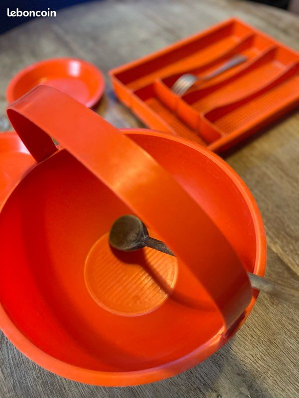 Range-Couverts Syla + Lot orange Vintage (image 10)