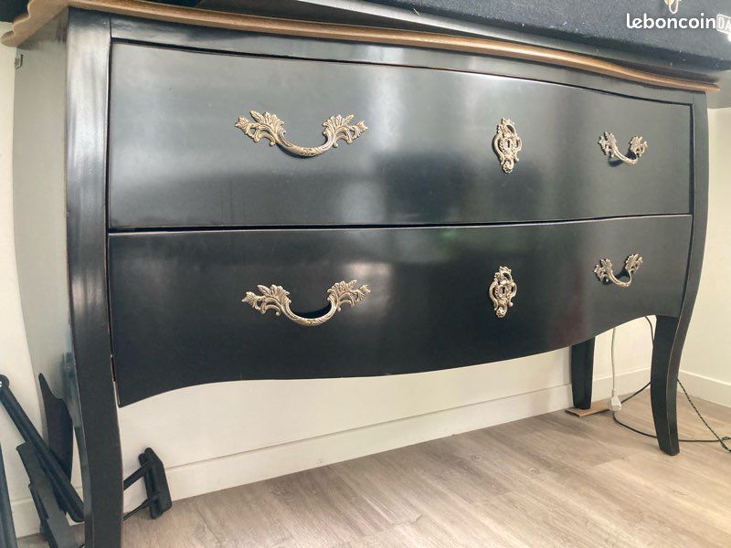 Commode Noire style Victorien (image 2)