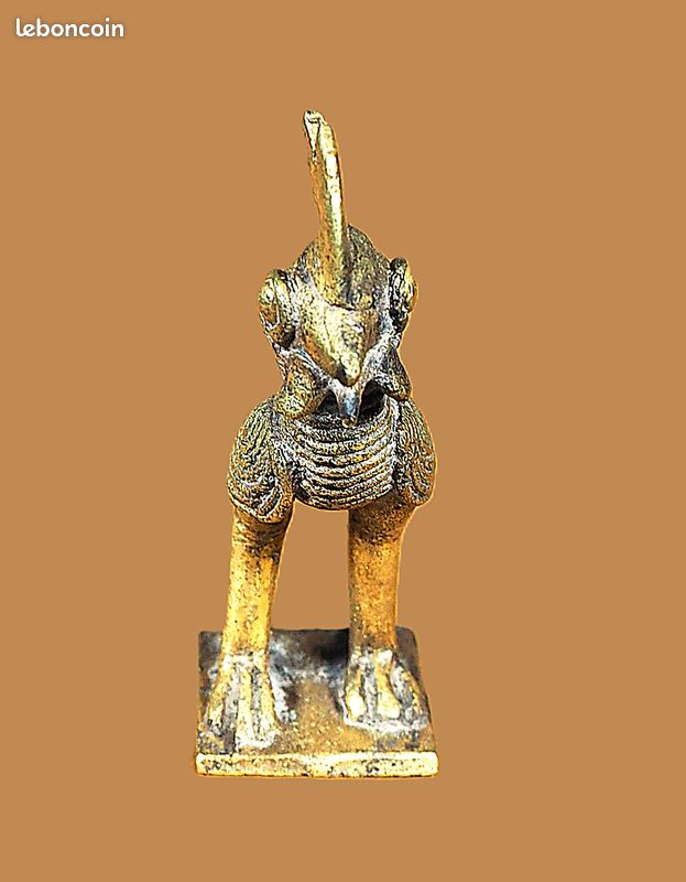 Poids Akan à Peser l'or Laiton 18g Art Africain figure ethnique