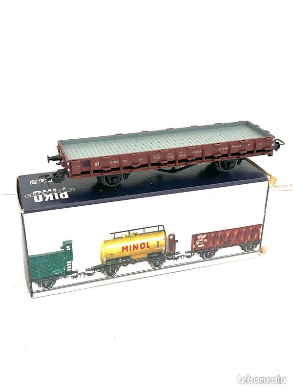 Wagon VB HO Plat à 2 Essieux - Chargé De Tonneaux - Époque 3 - En Boîte D'Origine