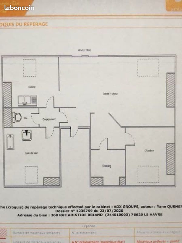 Appartement 2 pièces 51 m² · à Le Havre · 51 m² · 650 €