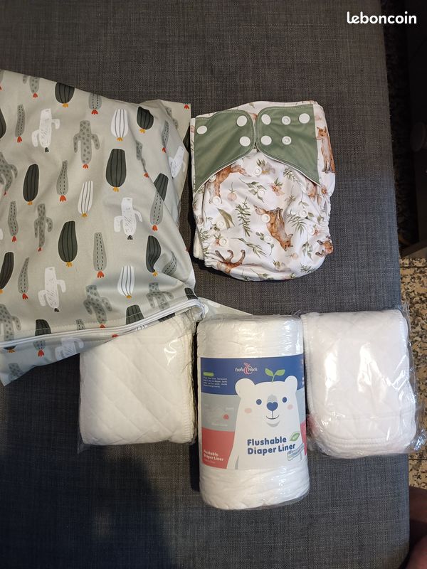 Lots culottes lavables avec inserts et couches lavables (image 1)