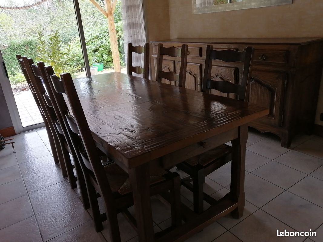 Salle à manger en chêne massif (image 3)
