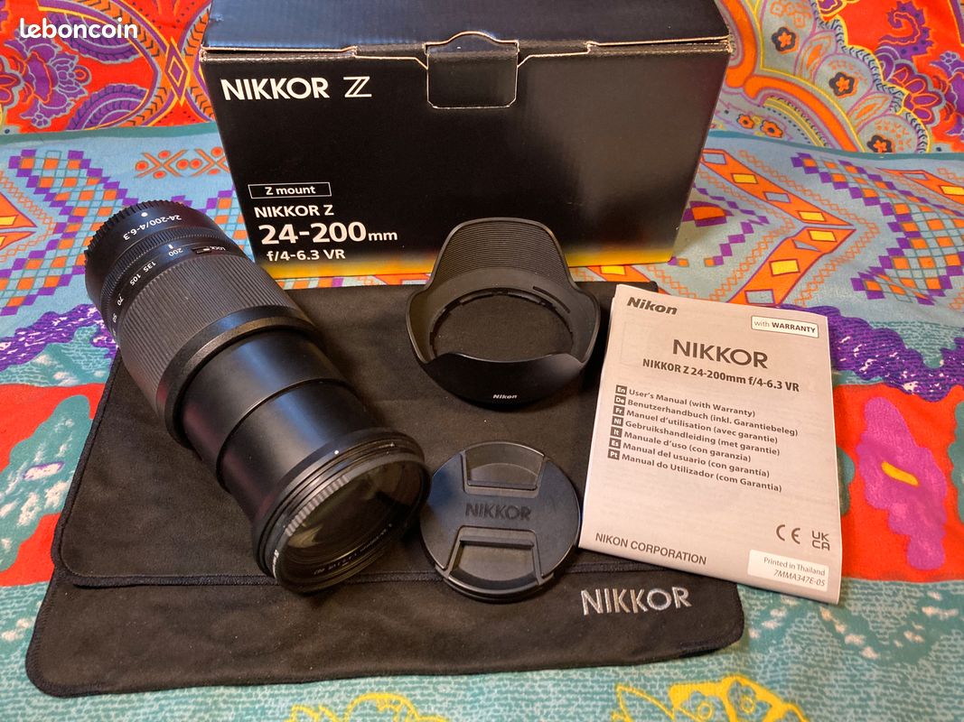 Objectif Nikon Z 24-200mm F/4-6.3 VR - Monture Z - Occasion - Bon état