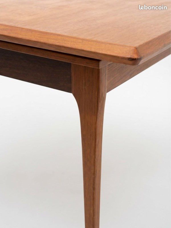 Table à manger danoise vintage en teck extensible 6/10 places⁠ (image 10)