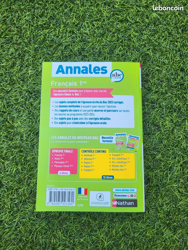 Annales Baccalauréat français (image 2)