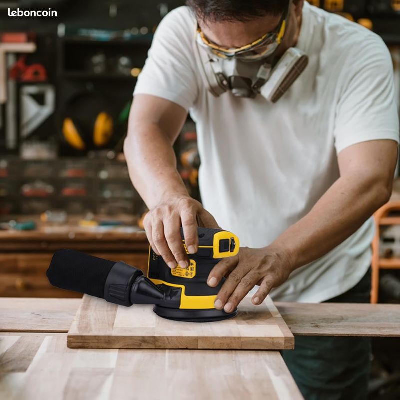 DEWALT - Ponceuse excentrique sans fil XR 18V Brushless, 125mm, Unité nue, DCW210N-XJ (image 2)