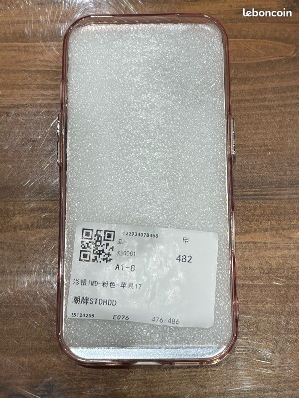 Coque Transparente Stone Island Pour IPhone 17 - Protection Dorsale - Neuf Sous Blister
