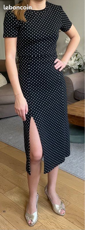 Robe longue fendue Zara (image 1)