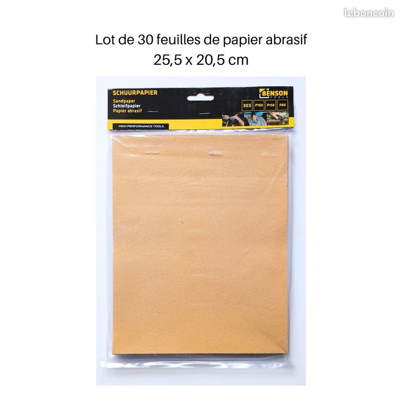 Lot 65 Feuilles Papier Abrasif Bois K80 à K600 + Porte-Papier + Éponges - Ponceuse Manuelle Polyvalente