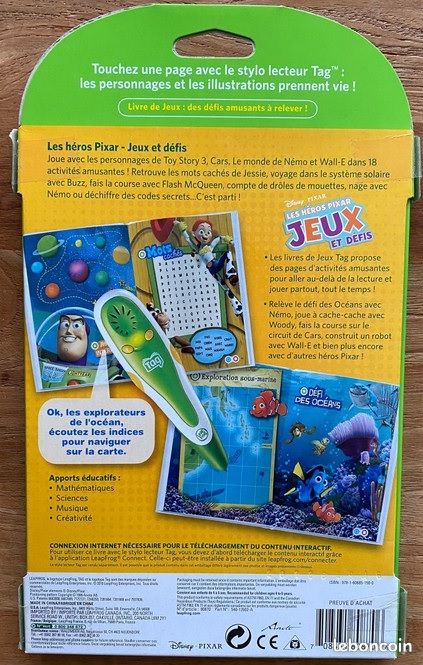 Leapfrog - 80870 - Jeu Éducatif - Livre Mon Lecteur Leap/Tag - Jeux et Défis / Les Héros Pixar (image 2)