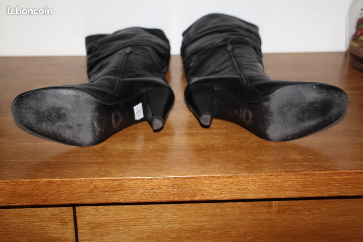 Taille 39 superbes bottes en cuir noir JB Martin (image 10)