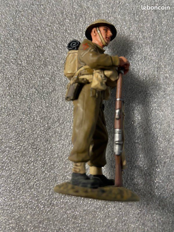 Figurine King & Country FOB 007 – Soldat Britannique Seconde Guerre, échelle 1:32, Retiré