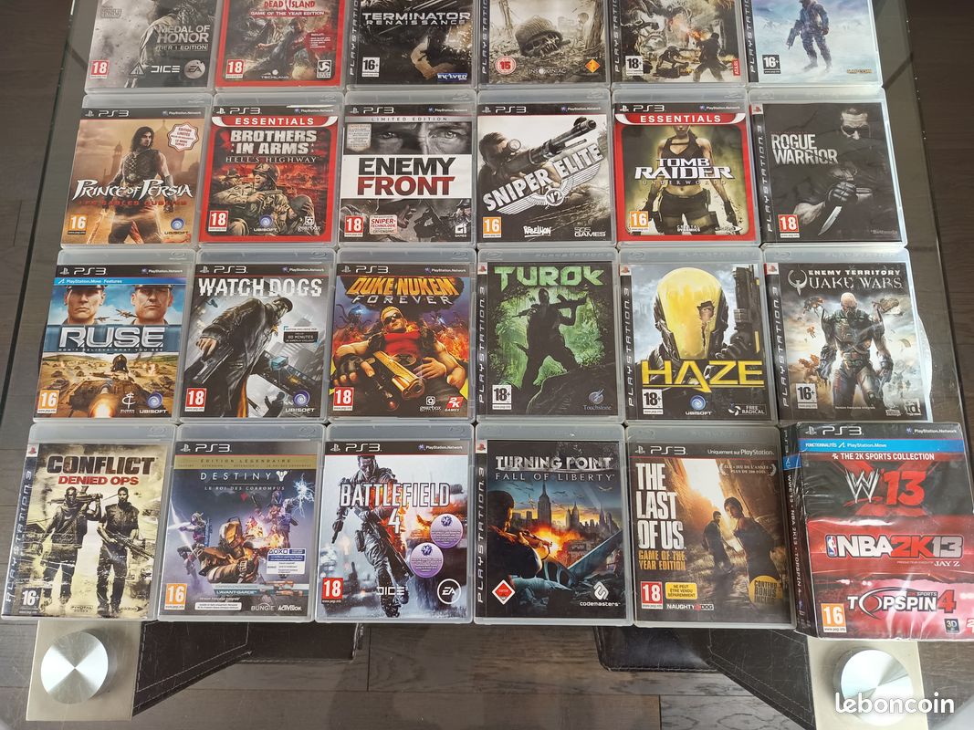 Lot De 13 Jeux PlayStation 3 PS3 - Bon État, Inclus Uncharted 2, Sports, RPG, Etc.