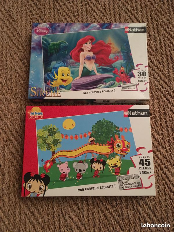 Lot de 2 puzzles Nathan 4ans (image 1)
