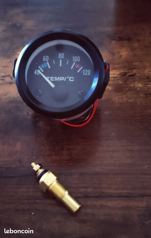 Manomètre Température d'eau Youngtimer 52 mm