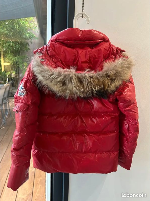 Doudoune De Ski Femme Pyrenex Noir Et Rouge - Taille XS (36), Duvet, Neuve Avec étiquettes