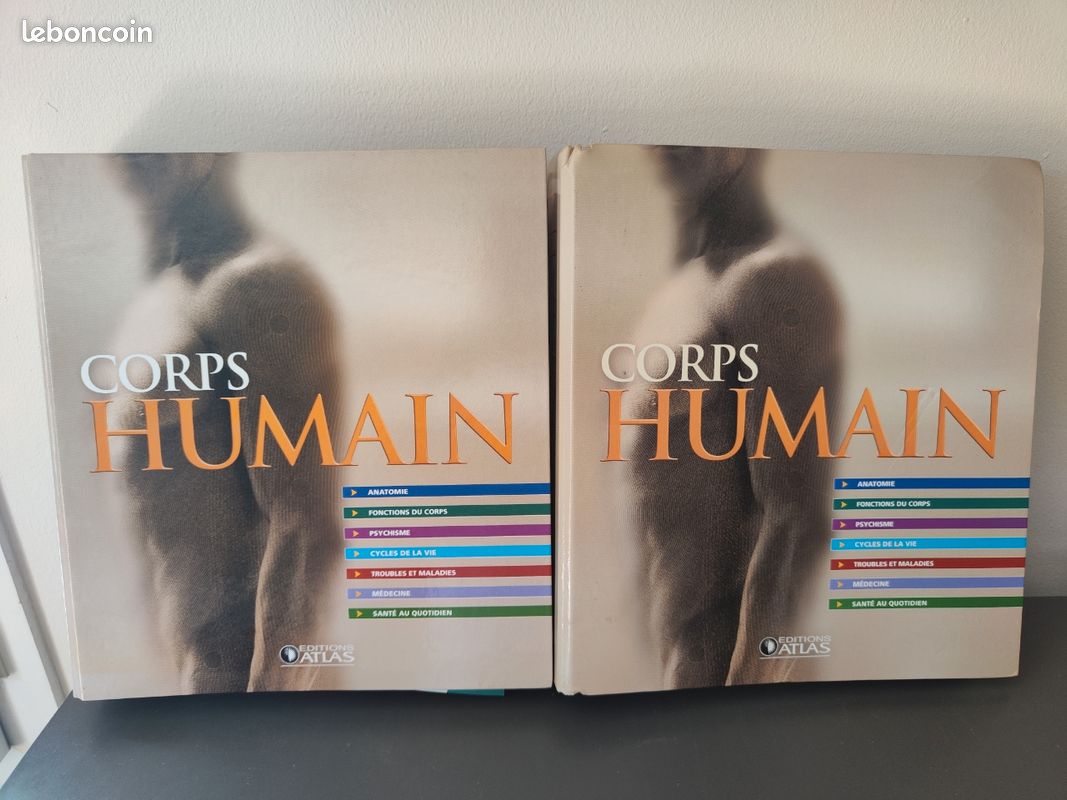 Lot 2 livres “Corps Humain” – Éditions Atlas – Très bon état (image 1)
