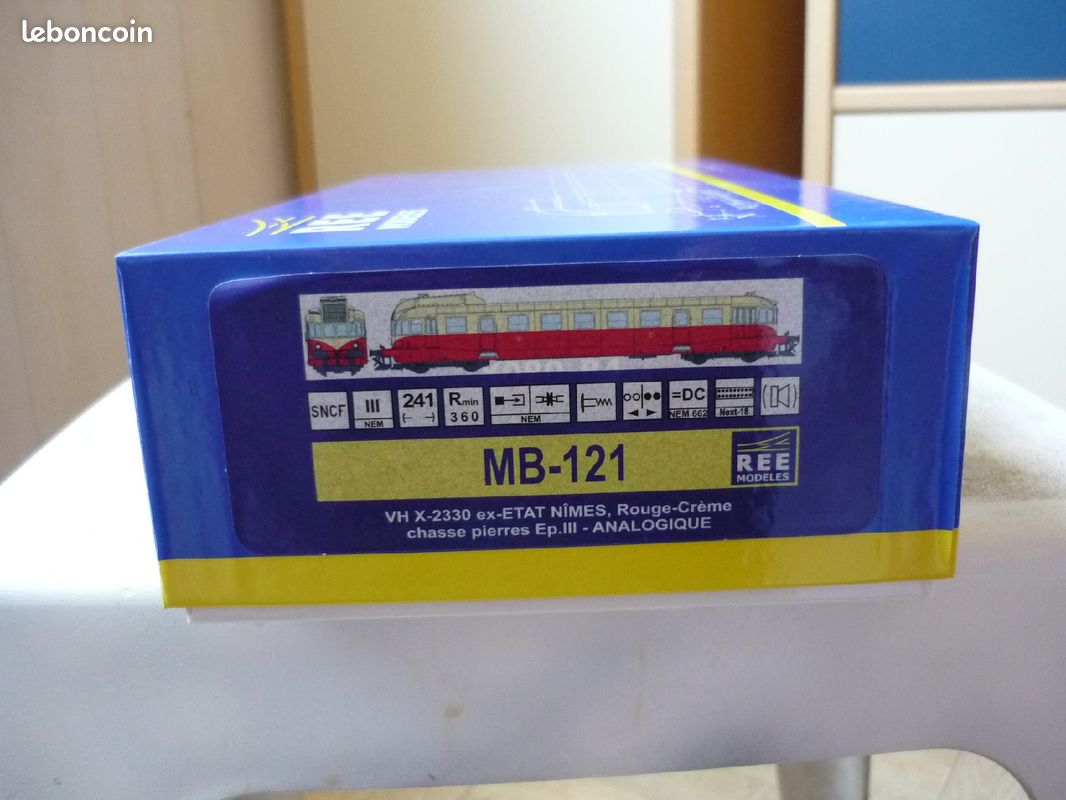 Autorail REE MB-113 VH Ex-ETAT X-2308 La Rochelle, échelle HO (1:87), Ep.III