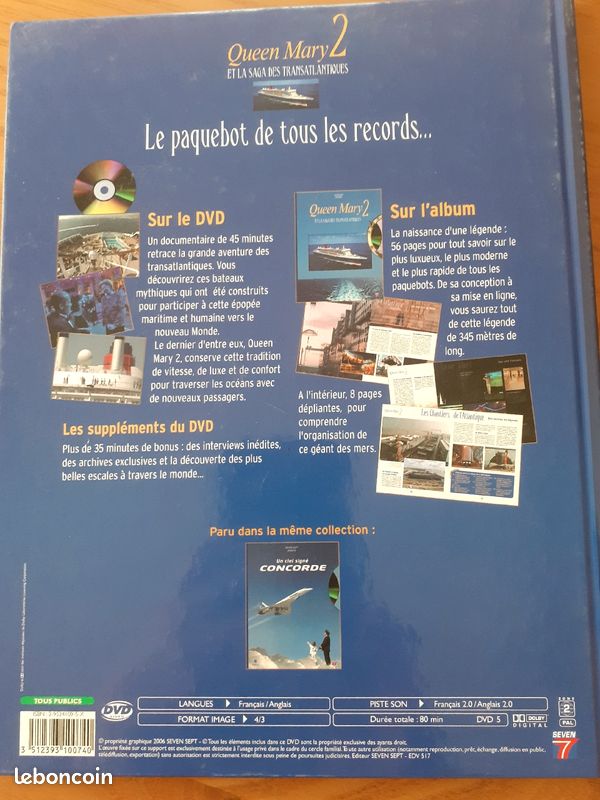 Livre+Dvd Queen Mary 2 (image 2)