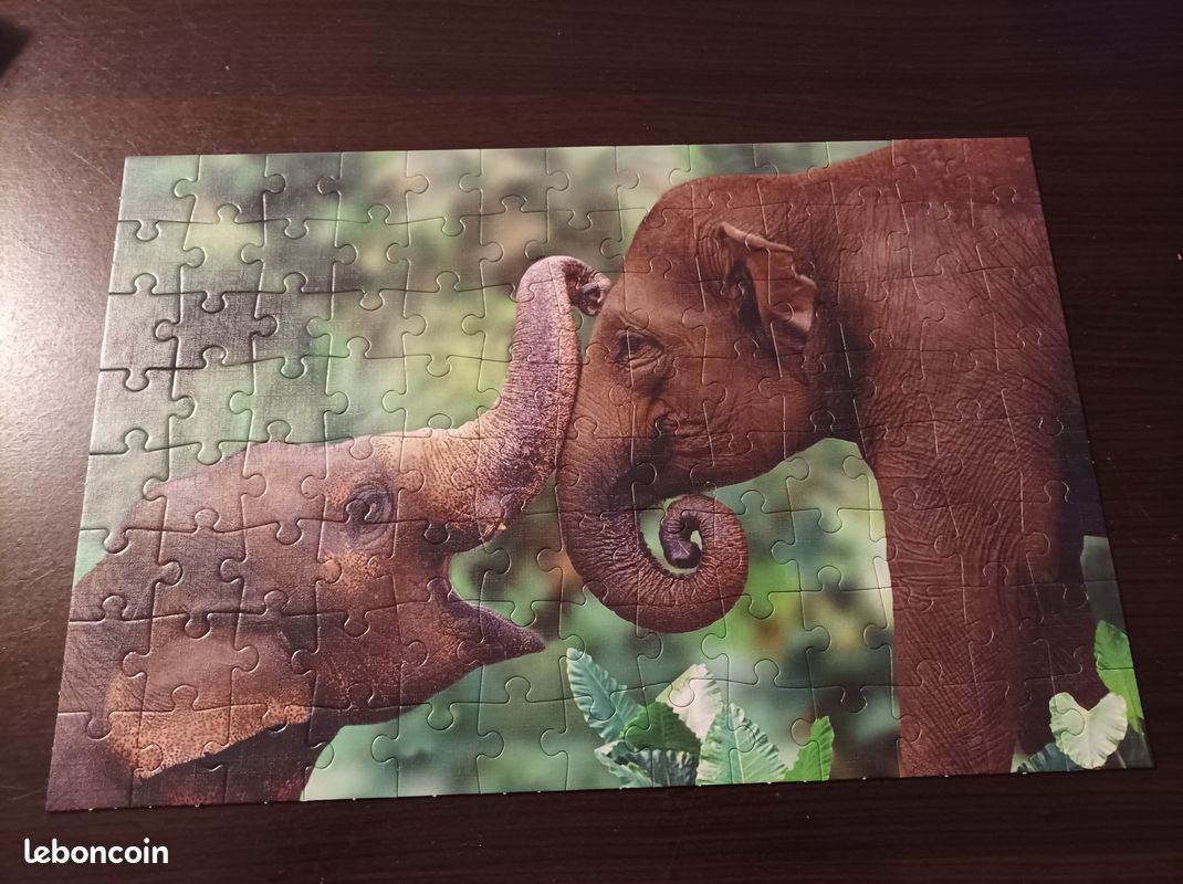 Puzzle - éléphants 104 pièces (image 1)