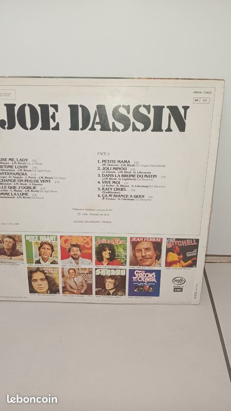 Vinyle Joe dassin (image 2)