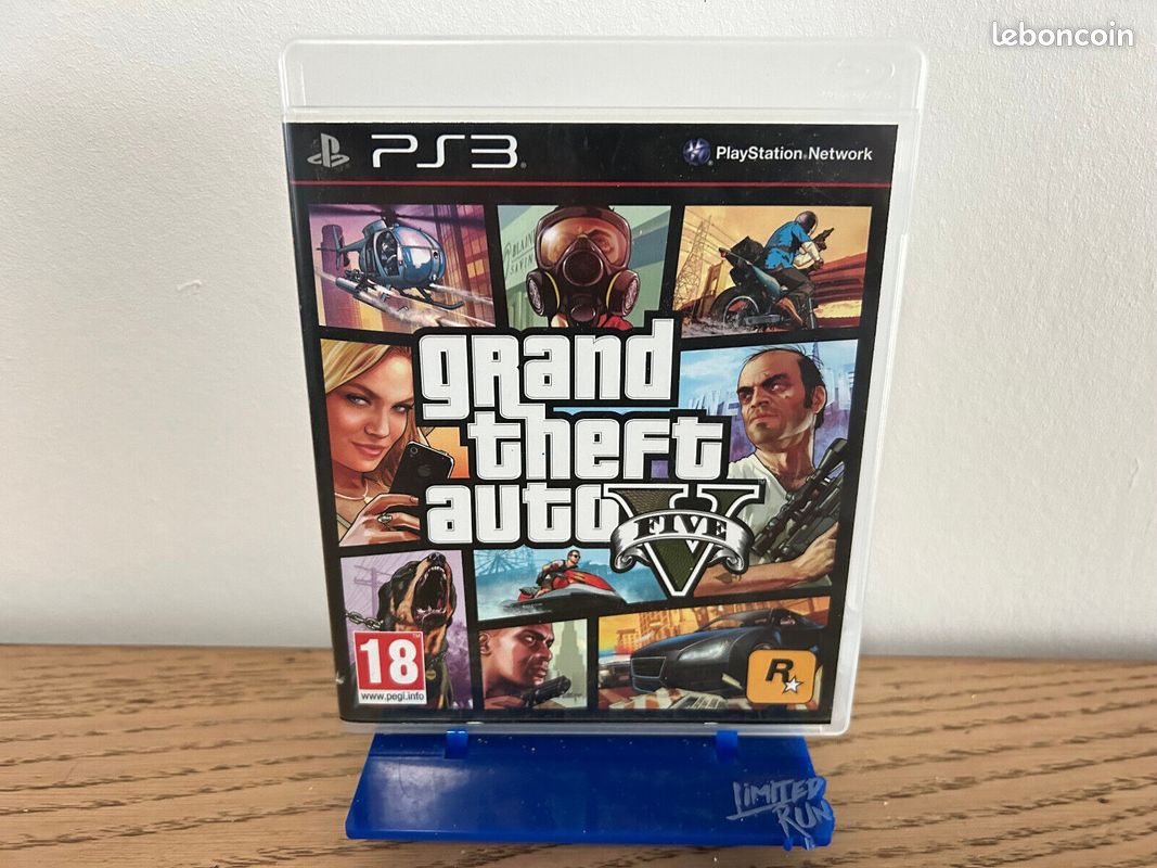 GRAND THEFT AUTO V - PS3 - PlayStation 3 - PAL FR - Complet avec carte / map (image 1)