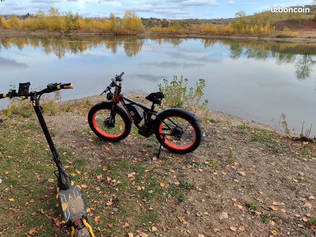 Vélo VTT fatbike Fat bike électrique double moteur 2000w (image 5)