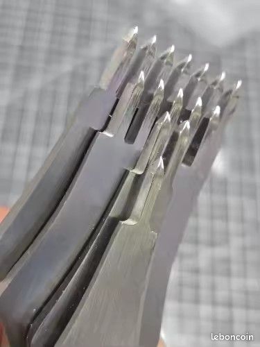 Ensemble de 9 poinçons creux pour le cuir - OMABETA - Omabeta Poinçon creux - Acier au carbone