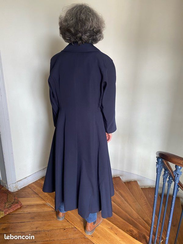 Manteau créateur ample pure laine T38 (image 4)