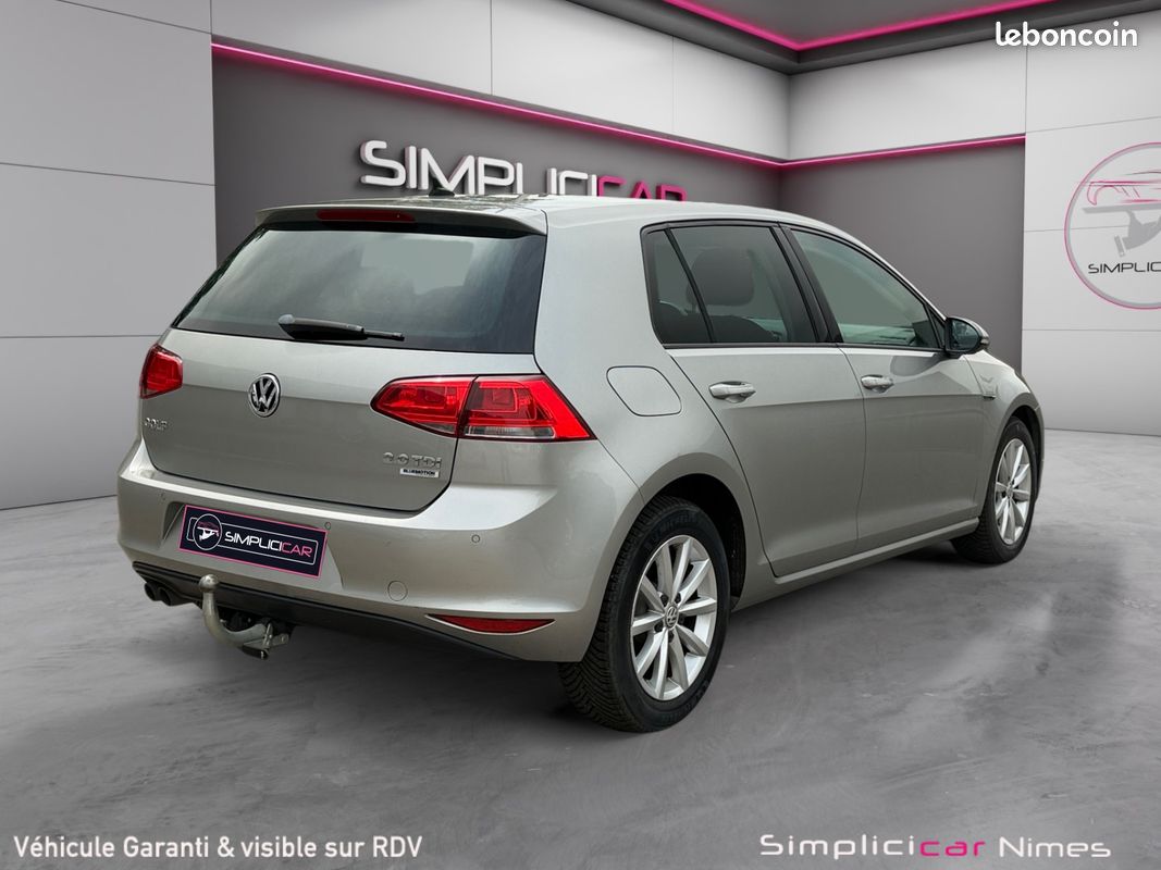 VOLKSWAGEN GOLF 7 2.0 TDI 150 ch LOUNGE Caméra Attelage Régul Adaptatif Garantie 12 mois (image 3)
