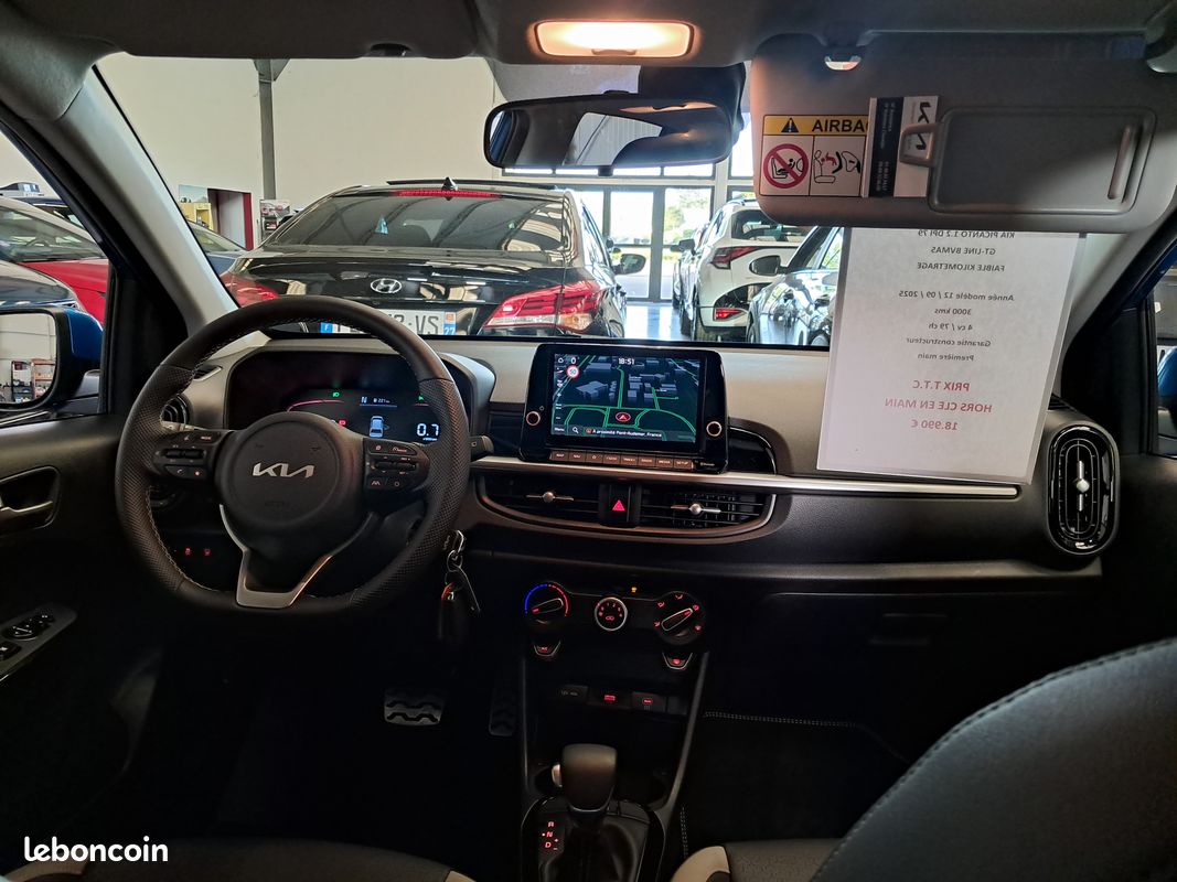 Kia picanto 1.2 DPI 79 GT-LINE BVMA5 boite automatique faible kms (image 7)