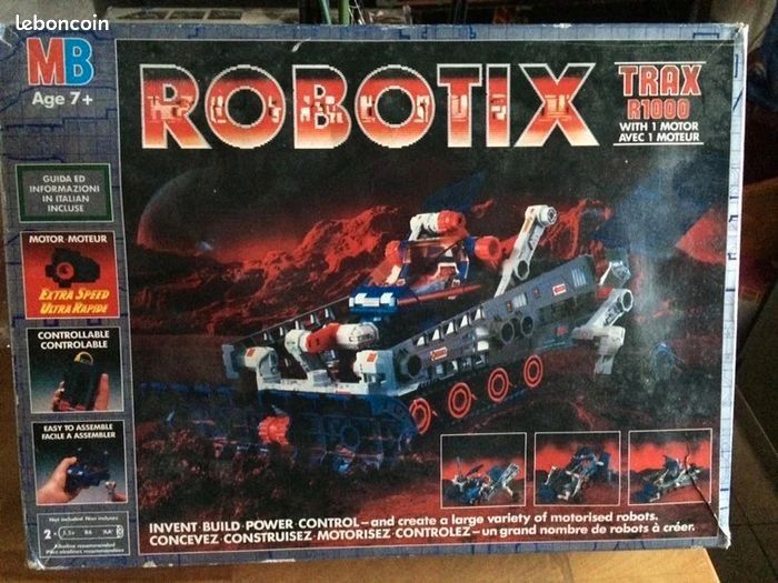 Jeu De Société Vintage MB Robotix – Boîte Coffret R2040 – Années 80 – Stratégie