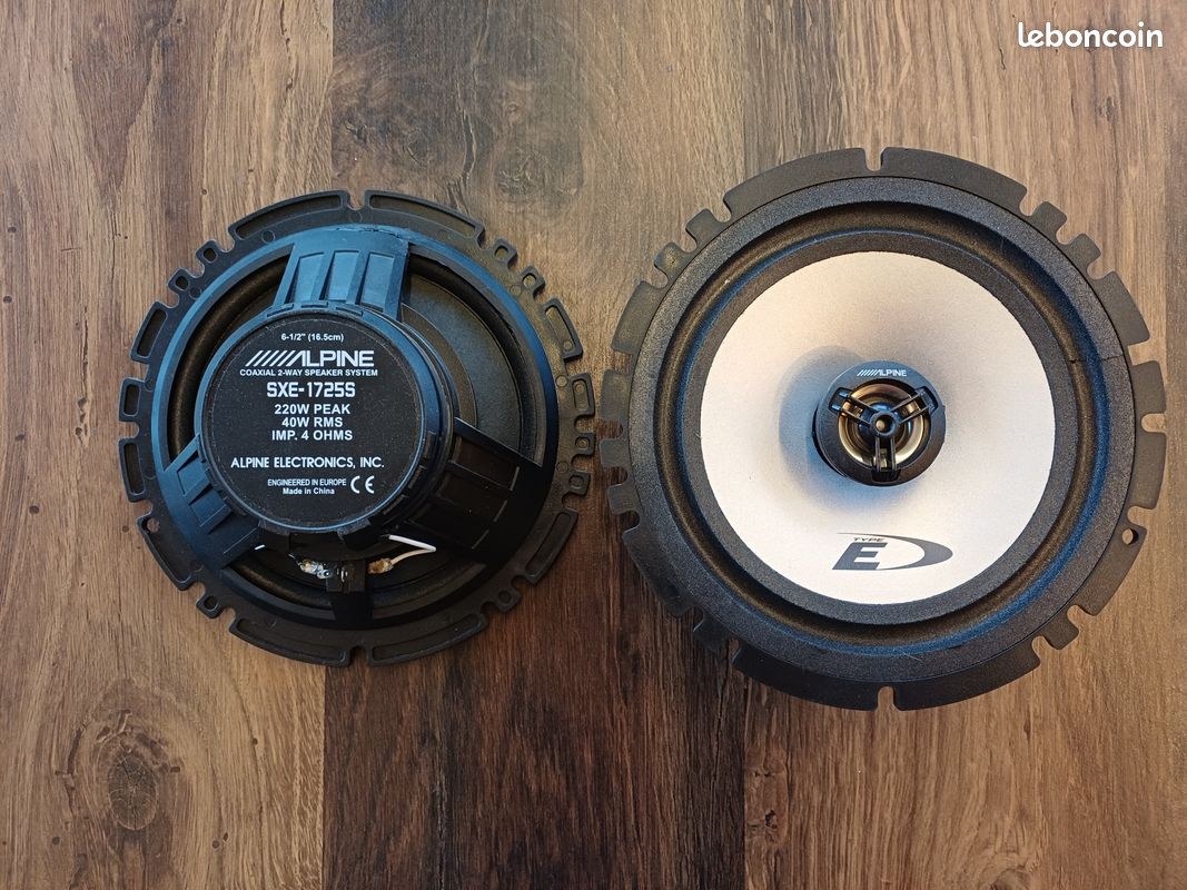 Haut-parleurs Avant ALPINE SXE1750S Pour Peugeot 208 (2012-2019) – Kit 2 Voies, 45 W RMS, Installation Facile