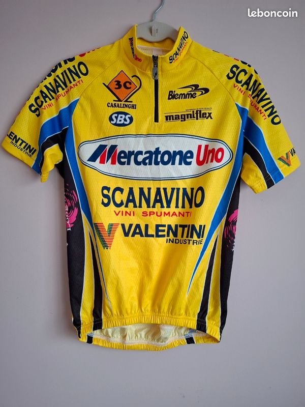 Maillot Cyclisme Castelli Vintage – Équipe CSC Tiscali 2002 – Taille XL – Occasion