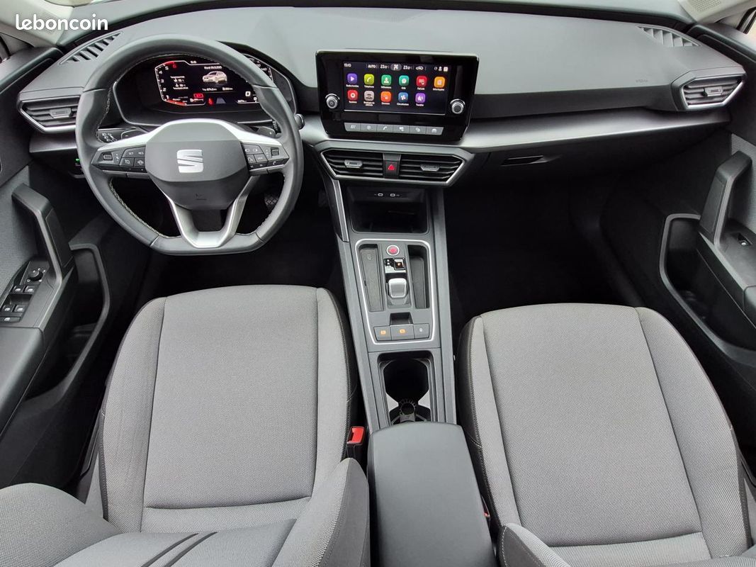Seat leon 2.0 diesel 150 boite automatique camera de recul + radar av/arr + carplay + full led (image 12)