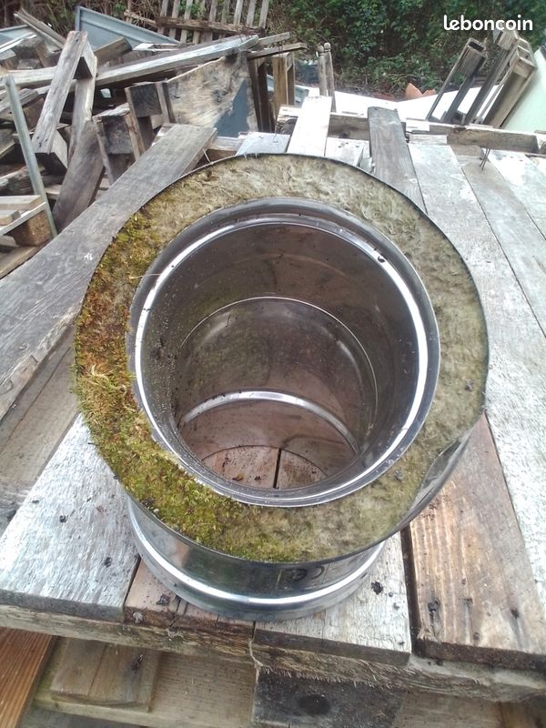 Coude inox 45 degré D130/180 mm (image 2)