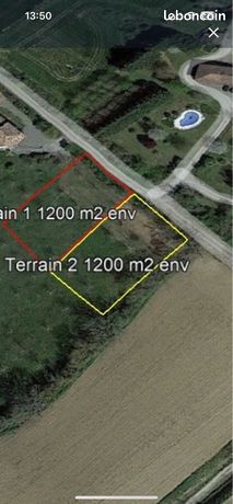 Terrain 1200 m2 superbe vue