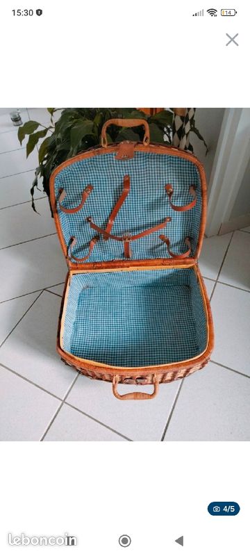 Valise vintage pic nique (image 2)