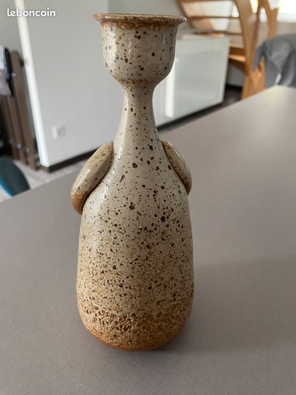 Jeanine Jaquot-Perrin bougeoir anthropomorphe vintage en grès (image 2)