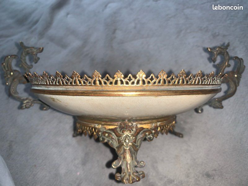 Magnifique coupe porcelaine et bronze Napoleon III (image 2)